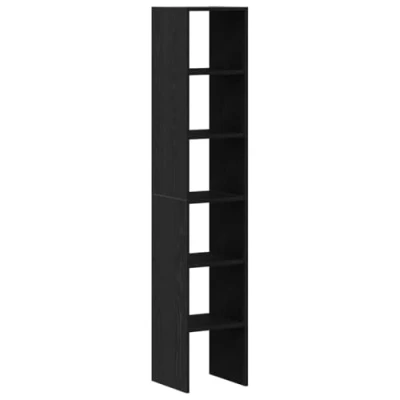 Image de vidaXL Bibliothèques 2 pcs empilable chêne noir bois d&#039;ingénierie858806
