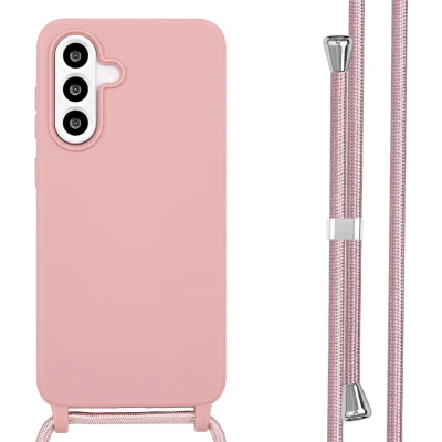 Afbeelding van imoshion hoesje Geschikt voor Samsung Galaxy A56 met koord Siliconen Roze
