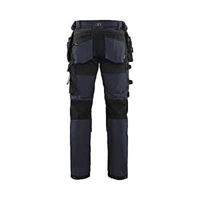 Afbeelding van Blaklader Werkbroek met 4 weg stretch 1522 1645 Donker marineblauw/Zwart D120