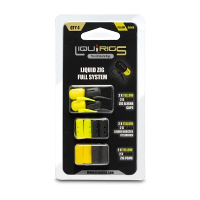 Afbeelding van Liquirigs Liquid Zig Full System Black &amp; Yellow Imitatie aas