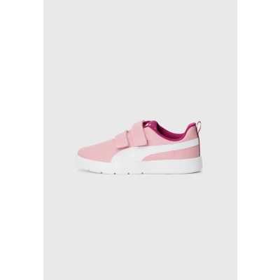 Afbeelding van PUMA Court Flex V3 V Ps Sneakers, uniseks, kinderen, gestippeld roze witte bessen