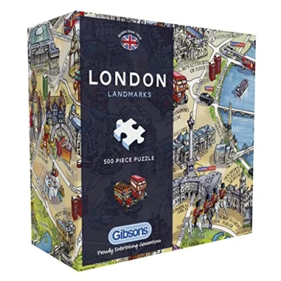 Afbeelding van Gibsons London Landmarks GIFT BOX Puzzel voor kinderen, Maat: One Size, Multi coloured