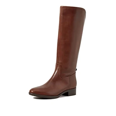 Afbeelding van Geox D04G1A Lange laarzenDames laarzen Kleur: Cognac Maat: 42