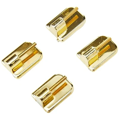 Afbeelding van Gardinia zelfklevende haken voor vensterstang, hoogte 11 mm, koper, ABS, messing