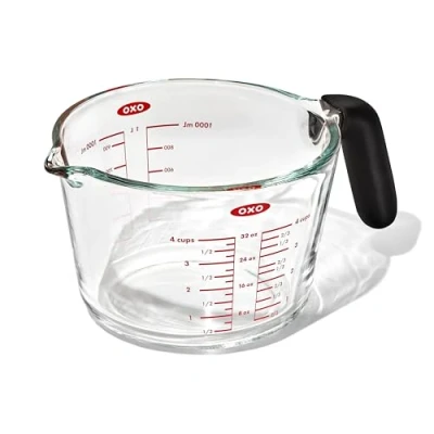 Image de Pichet doseur OXO avec couvercle en verre, 500 ml