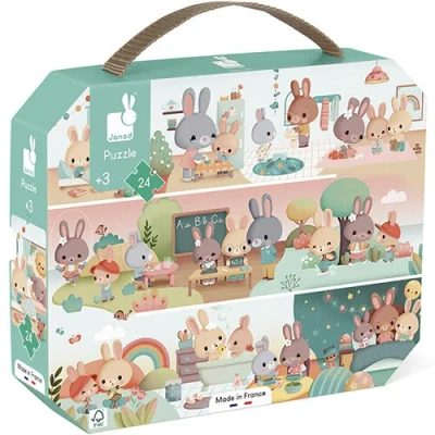 Afbeelding van Janod EEN Lange DAG Puzzel voor kinderen, Maat: One Size, Multicoloured
