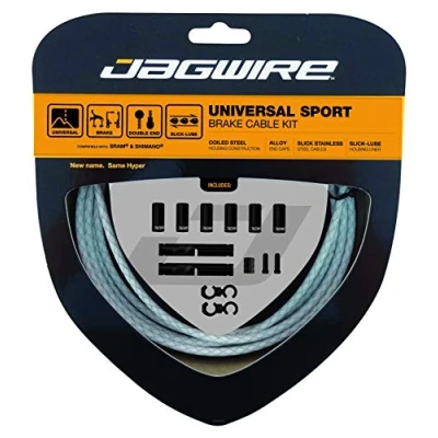 Afbeelding van Universal Sport Brake Kit Braided White