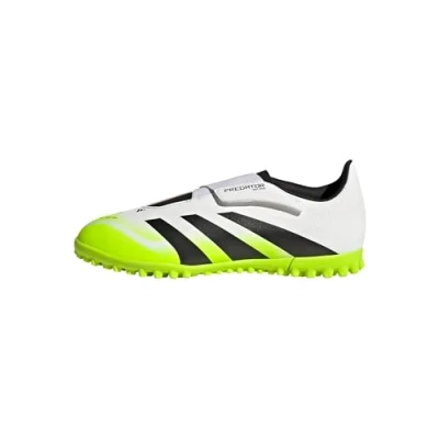Afbeelding van adidas Mixte enfant PREDATOR CLUB hook and loop turf football boots kids, ftwr white/core black/lucid lemon, 31 EU
