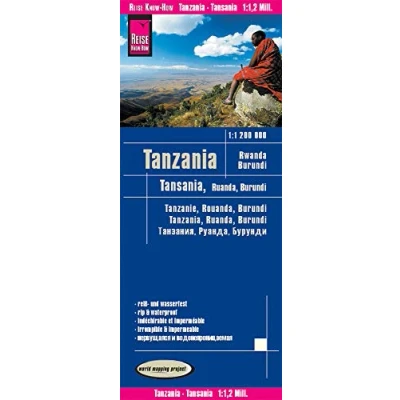 Afbeelding van Reise Know How Landkarte Tansania, Ruanda, Burundi (1:1.200.000)