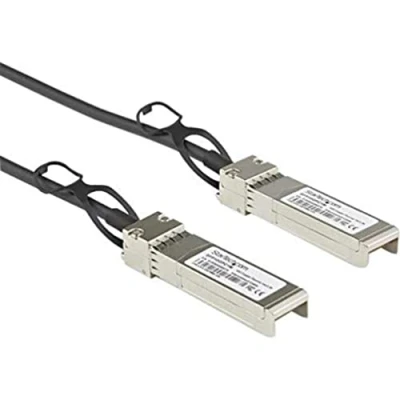 Image de StarTech.com Cable Twinax a fixation directe SFP+ compatible Dell EMC DAC SFP 10G 2M  3m 10 Gbps en cuivre passif (DACSFP10G3M) Câble d&#039;attache 10GBase (P) verrouillé pour 3 m twinaxial