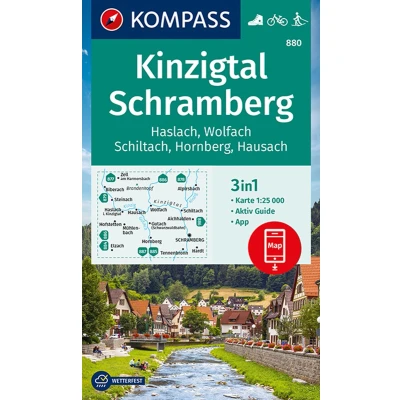 Afbeelding van KOMPASS WK 880 Wandelkaart Kinzigtal Schramberg, 1:25.000