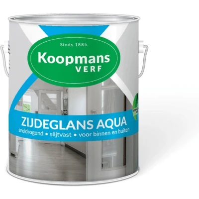 Afbeelding van Koopmans Zijdeglans Aqua Ready Mixed 0,25 ltr 373 wit Huis &amp; Interieur
