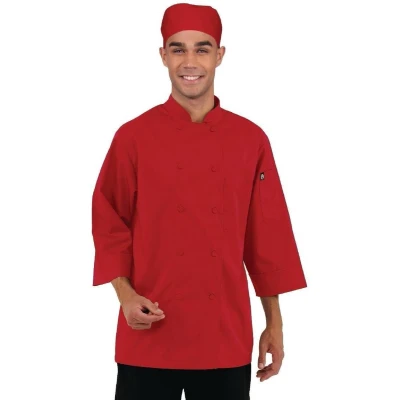 Afbeelding van Chef Works unisex koksbuis rood M