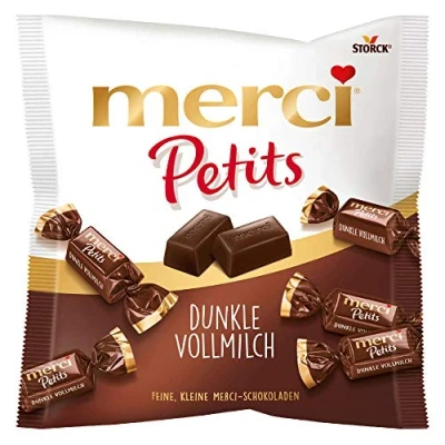 Afbeelding van merci Petits Donker vol, fijne chocolade met zure room, 125 g
