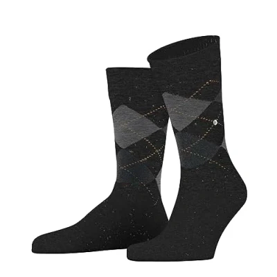 Afbeelding van Burlington Dundee Onesize Sokken, Heren, Maat: 40/46, Anthra mel