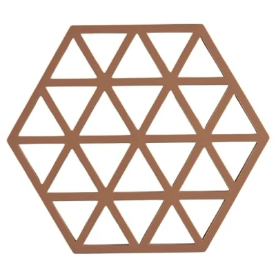 Afbeelding van Zone Denmark Triangles Onderzetter 16 x 14 0,9 cm Almond