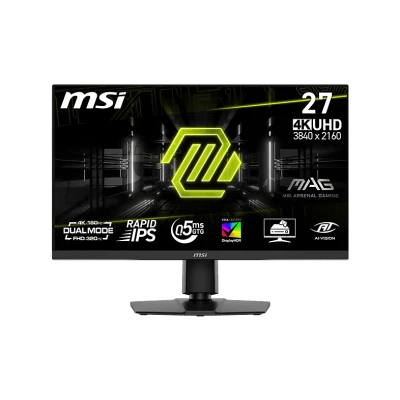 Image de MSI MAG 272URDF E16 Écran Gaming 27&#039;&#039; UHD Dalle Rapid IPS 3840 x 2160, 0,5 ms, DisplayHDR 400, AI Vision, Dual Mode, HDMI 2.1, DP 1.4a, Inclinaison et Hauteur réglable, Noir