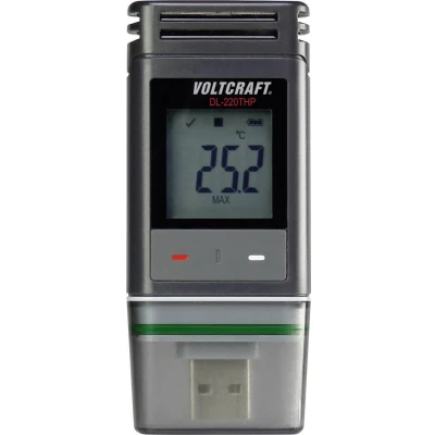 Afbeelding van VOLTCRAFT DL 220 THP 220THP Temperatuur datalogger, Vocht Luchtdruk datalogger Te meten grootheid Temperatuur, Vochtigheid, 30 tot