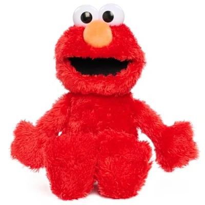 Afbeelding van Just Play Sesamstraat Elmo pluche, 34,3 cm hoog, geanimeerd pluche dier, rode speelgoed voor kinderen vanaf 18 maanden