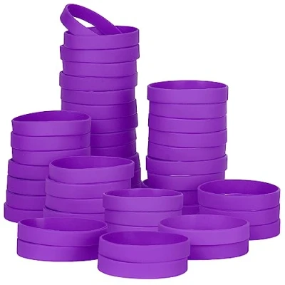 Afbeelding van THXIY Lege siliconen armbanden Groothandel elastische universele Bulk armbanden, Rubber