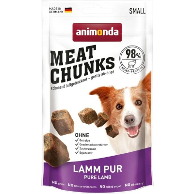 Afbeelding van 4x60g Meat Chunks Small Lam Puur Animonda Hond