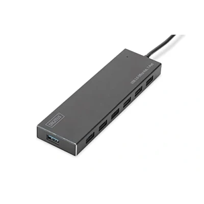 Afbeelding van Digitus DA 70241 1 USB 3.2 Gen hub 7 poorten Met aluminium behuizing Zwart