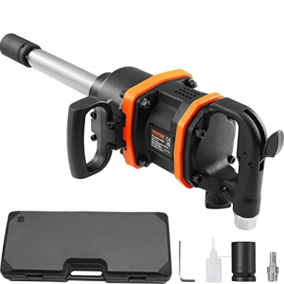 Afbeelding van VEVOR 2,54 cm Perslucht Slagmoersleutel , Aluminium max. Losdraaimoment 4284Nm, Vierkant Werkdruk 13,8 bar Trillingsarme en Geluidsarme Persluchtsleutel