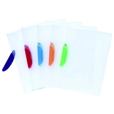 Afbeelding van Exacompta Referentie. 47600E 5 presentatiemappen, van halfhard polypropyleen, met clip in verschillende kleuren, duurzaam, afmetingen: 22 x 31 cm, A4 formaat, kleuren