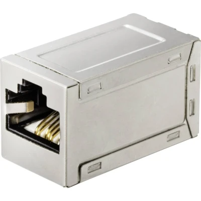 Afbeelding van Renkforce CAT6 STP RJ45 Netwerk Adapter metaal Let op doos beschadigd.