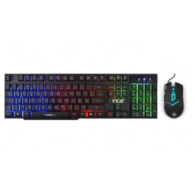 Afbeelding van INCA IKG 448 gaming toetsenbord met muis, RGB, Duits