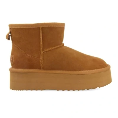 Afbeelding van Gioseppo Bancroft Korte laarzen, Dames, Maat: 38, Cognac Veloursleer