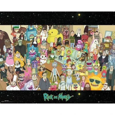 Afbeelding van Rick And Morty Cast Poster 40x50cm