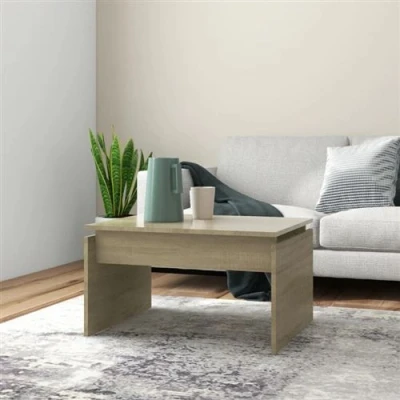 Afbeelding van Salontafel 68x50x38 cm spaanplaat sonoma eikenkleurig