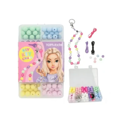 Afbeelding van Depesche TOPModel DIY sleutelhanger kralenset