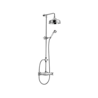 Afbeelding van Huber Croisette Thermostatische Doucheset 20cm Chroom/Goud 390.CS21H.CA