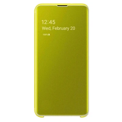 Afbeelding van Samsung clear view cover geel voor Galaxy S10e