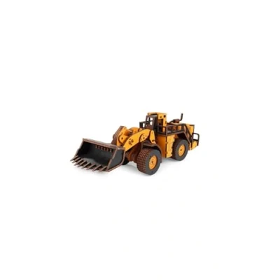 Afbeelding van Eco Wood Art 3D Mechanische Puzzel, Loader, 3984, Oranje, 32,1x11,6x10,3cm