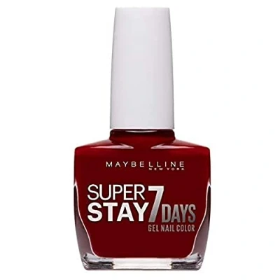 Afbeelding van 1+1 gratis: Maybelline SuperStay 7 Days Nagellak 06 Deep Red