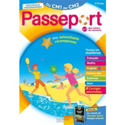 Image de Passeport Du CM1 au CM2 9/10 ans Cahier de vacances 2025