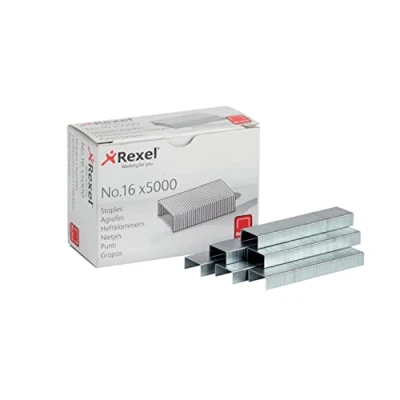 Afbeelding van Rexel 6010 nietjes nr. 16, 5000 stuks