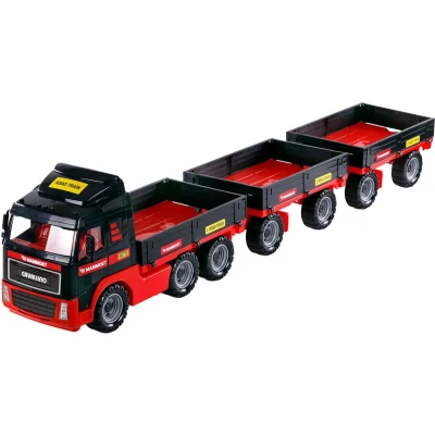 Afbeelding van Cavallino Mammoet Vrachtwagen met Dubbele Aanhanger, Schaal 1:16