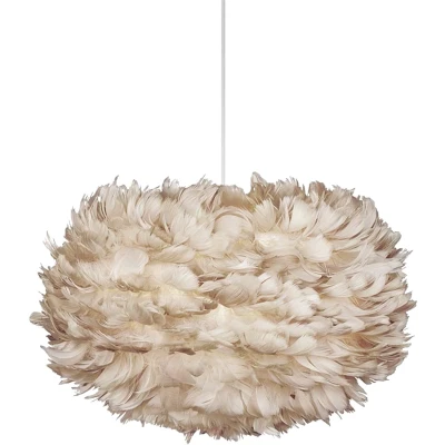 Afbeelding van Umage Eos Medium hanglamp light brown met koordset wit Ø 45 cm