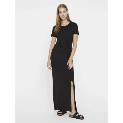 Afbeelding van Vero Moda Petite Vmava LULU Ancle Dress Maxijurk, Dames, Maat: Large, Black