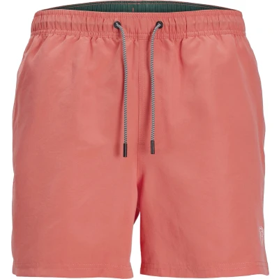Afbeelding van Jack &amp; Jones Solid Zwemshorts, Heren, Maat: Small, Hot coral
