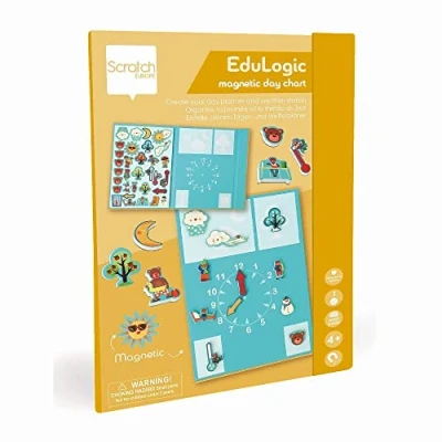 Afbeelding van Scratch europe magneetboek edulogic dagplanner en weerstation