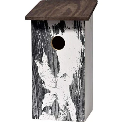 Afbeelding van Dobar Wildlife Nestkast Klassiek met Berkenboomschors print