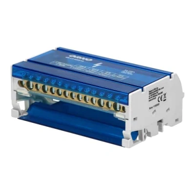 Afbeelding van Orno LZ 8202 / verdeelblok voor DIN rail of elektrisch bord met 4 rijen (15 draden)