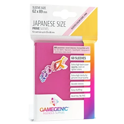 Afbeelding van 60 stuks Prime Sleeves Japanse Sized Hoezen, roze