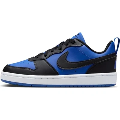 Afbeelding van Nike Sportswear Court Borough Recraft Unisex Sneakers laag voor kinderen, Maat: 35.5, Game royal/black/white Hoogwaardig imitatieleer