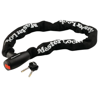 Afbeelding van MasterLock Kettingslot gehard staal 1,0m nylon hoes zwart